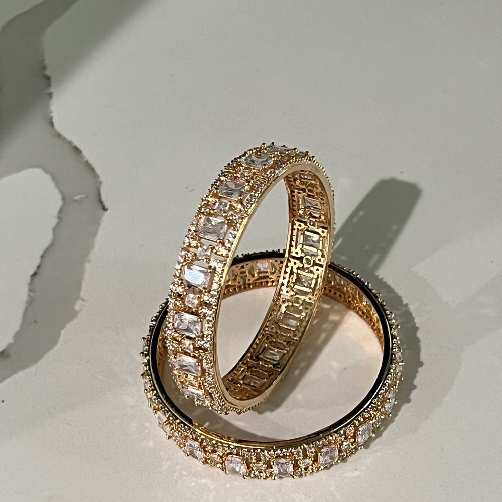 American diamond golden bangle ( bracelet)